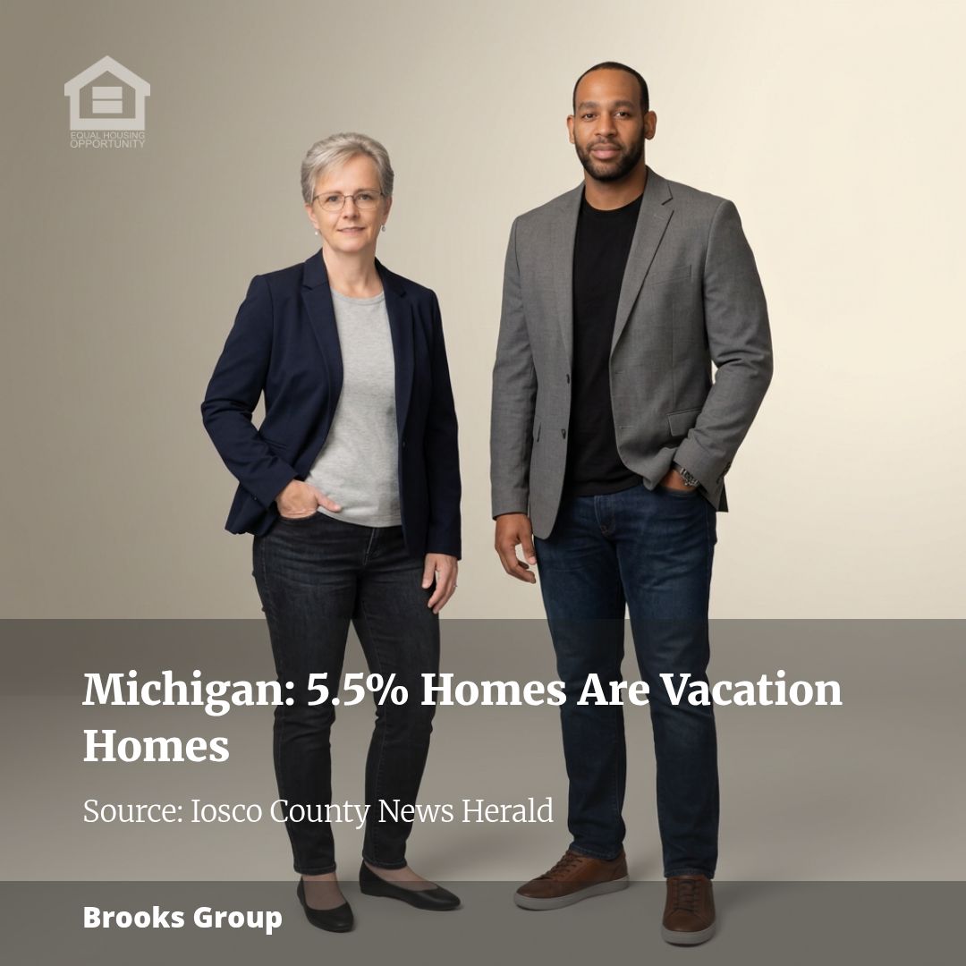 Vacation Homes Make Up 5.5% of Michigan Housing, 11th Most in the U.S.