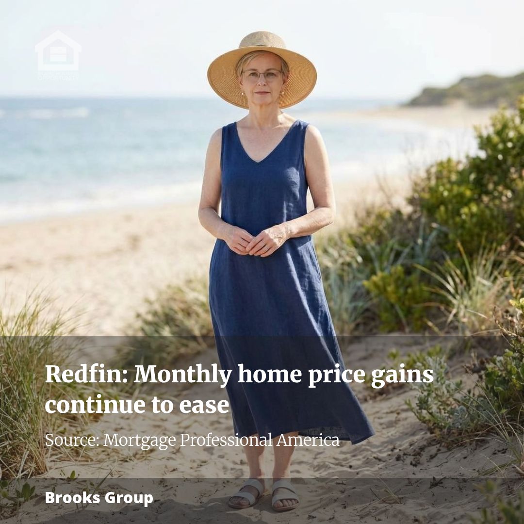 Redfin: Monthly home price gains continue to ease